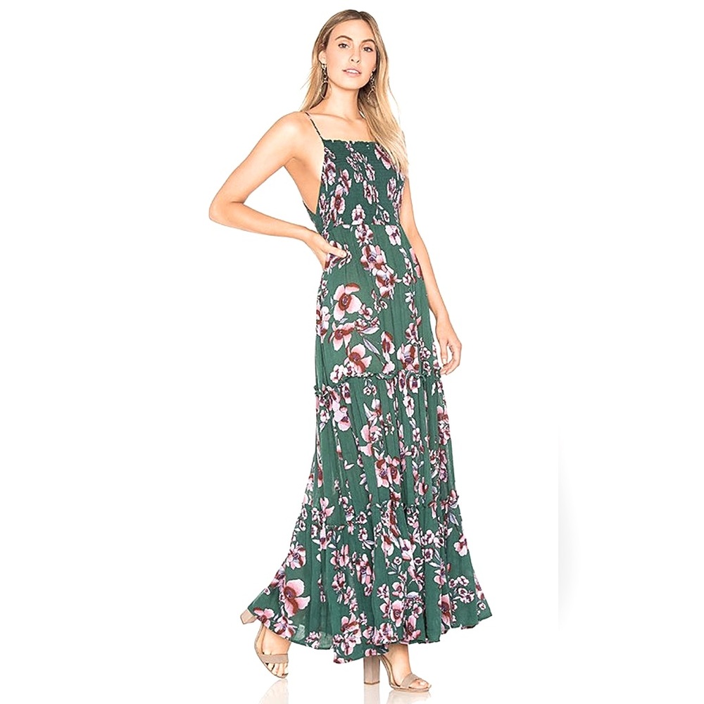 NWT Free People Garden Party Maxi Dress in Turquoise XS